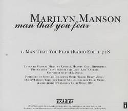 Marilyn Manson : Man That You Fear (Single)
